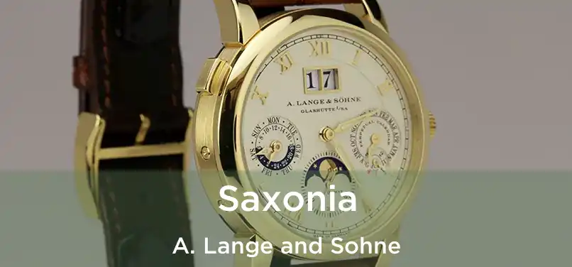 Saxonia A. Lange and Sohne